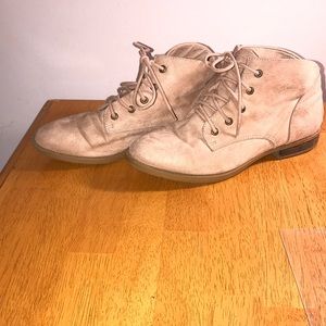 Beige booties